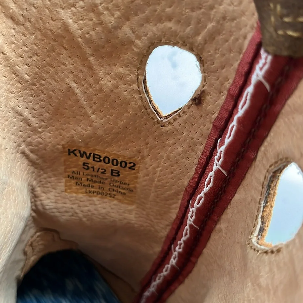 Wrangler Women's Size 5.5 B in Bronc Western Pull‎ On Boots w Calf Slits - NWOT - Picture 8 of 11